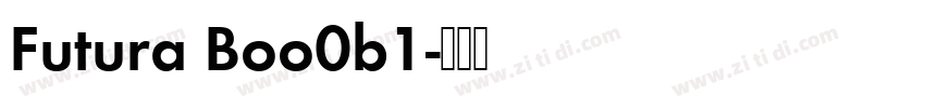 Futura Boo0b1字体转换